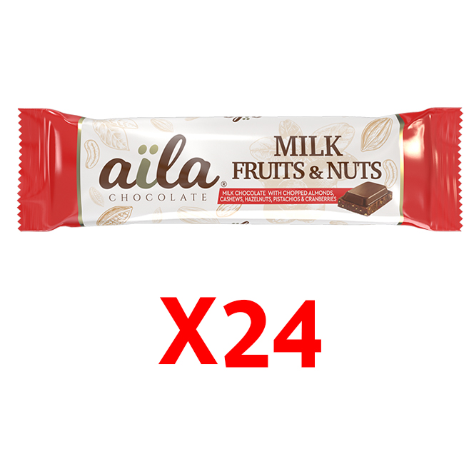 ايلا شوكولا بالفواكه والبندق 35غ *24
