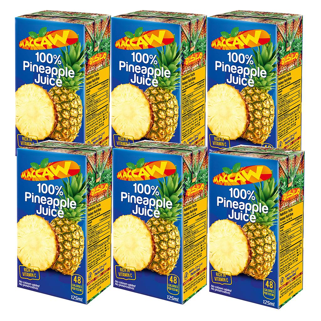 Maccaw Pineapple Juice 125ml *6