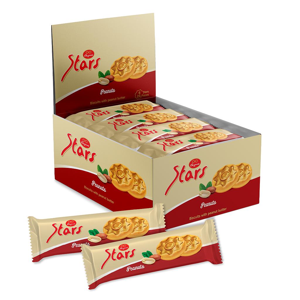 Elegance Stars Biscuit Peanut *24