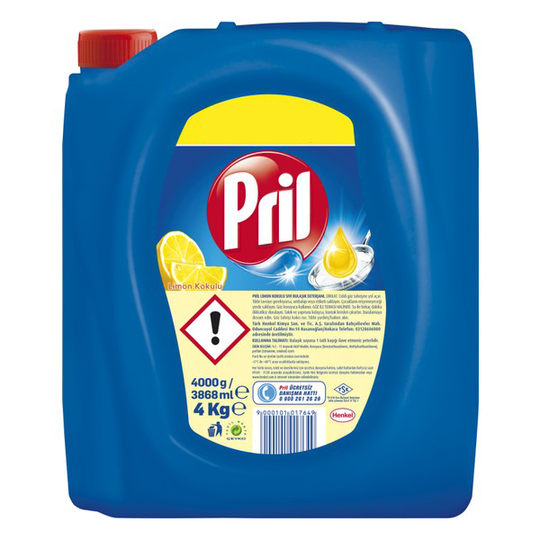 Pril Dishwashing Liquid Lemon 3.868L