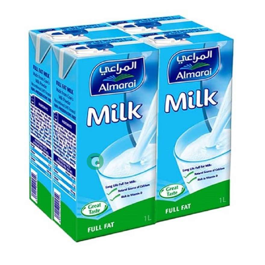 المراعي حليب كامل الدسم 1لتر *4
