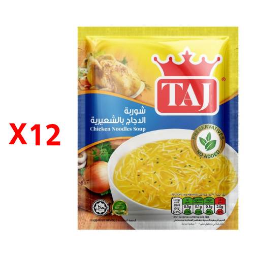 Taj Chicken Noodles Soup 60g *12