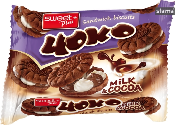 4oko Sandwich Milk Cocoa Cream 