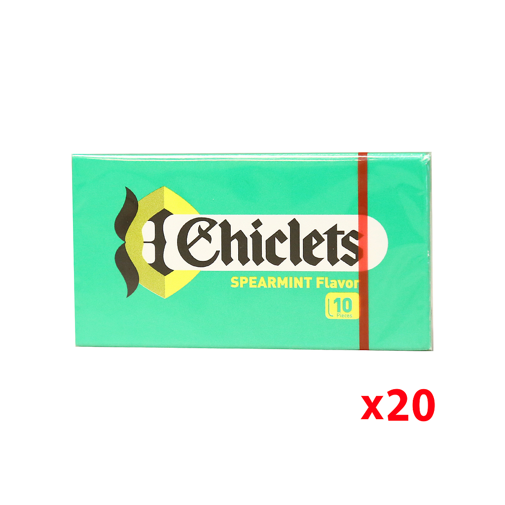 Chiclets Gum Spearmint *20