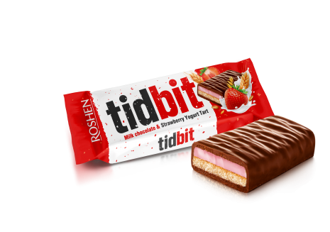 Roshen TidBit Chocolate & Strawberry Yogurt Tart