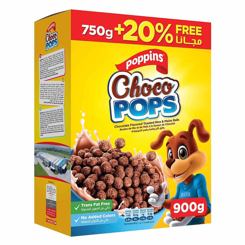 Poppins Choco Pops 900g
