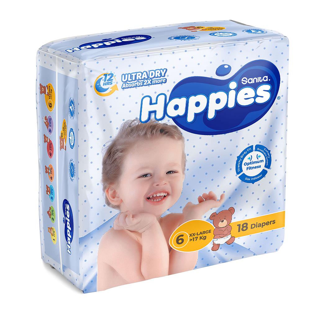Happies Diapers No 6 *18