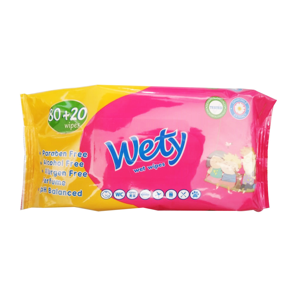 Wety Wipes *100 Sheet
