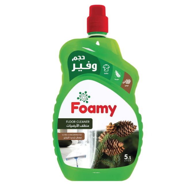 فومي منظف للارض صنوبر 5.1لتر