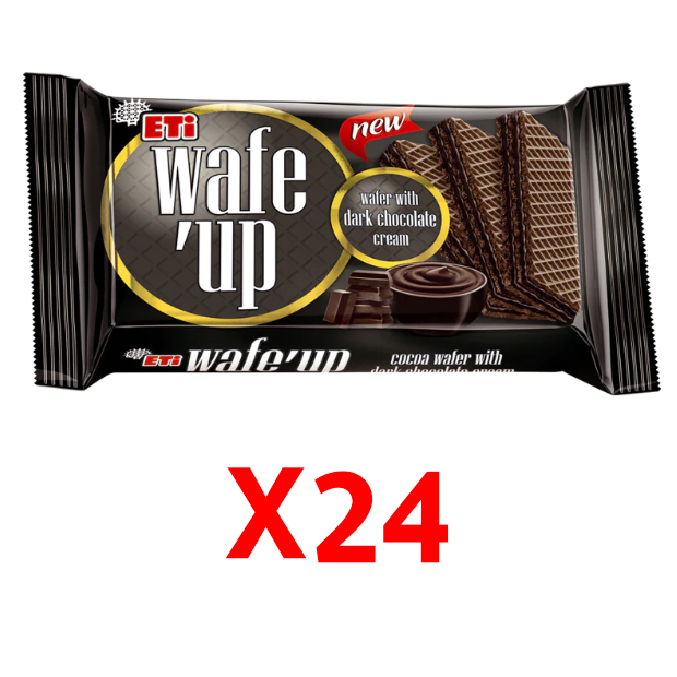 وايف اب وايفر بالشوكولا المر 40غ *24