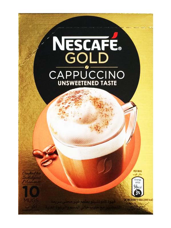 Nescafe Gold Cappuccino Unsweetened *10 sticks