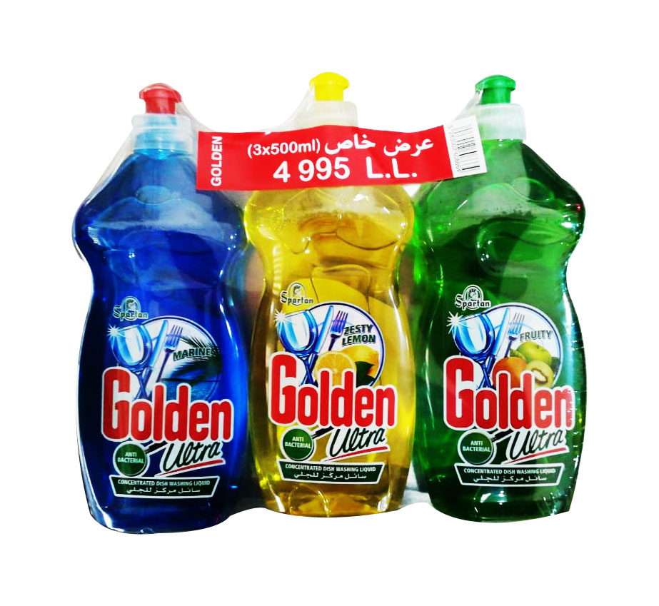 عرض سائل جلي غولدن 500مل *3
