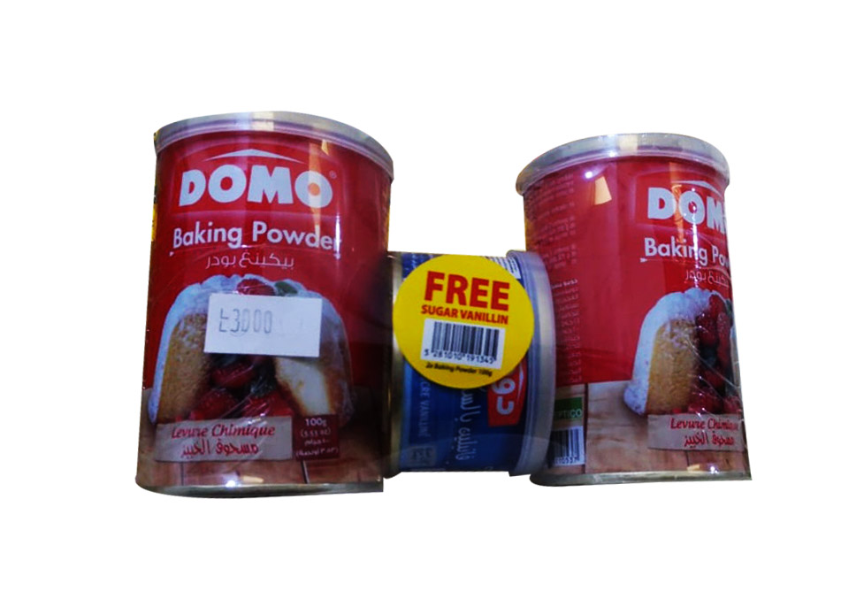 Offer Domo Baking Powder 100g *2 + Vanilla Free