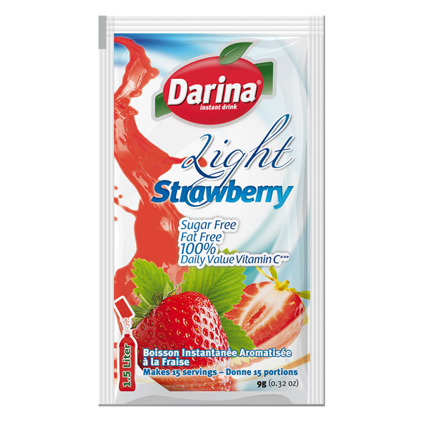 Darina Instant Drink Strawberry 0% Sugar 9g