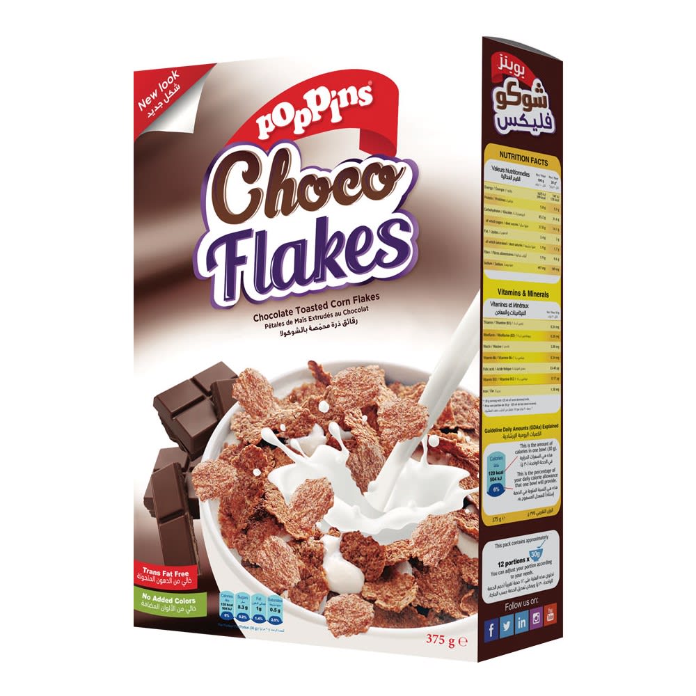 Poppins Choco Flakes 375g