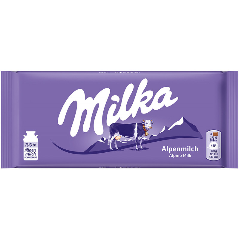 Milka Alpine Milk Chocolate 80g