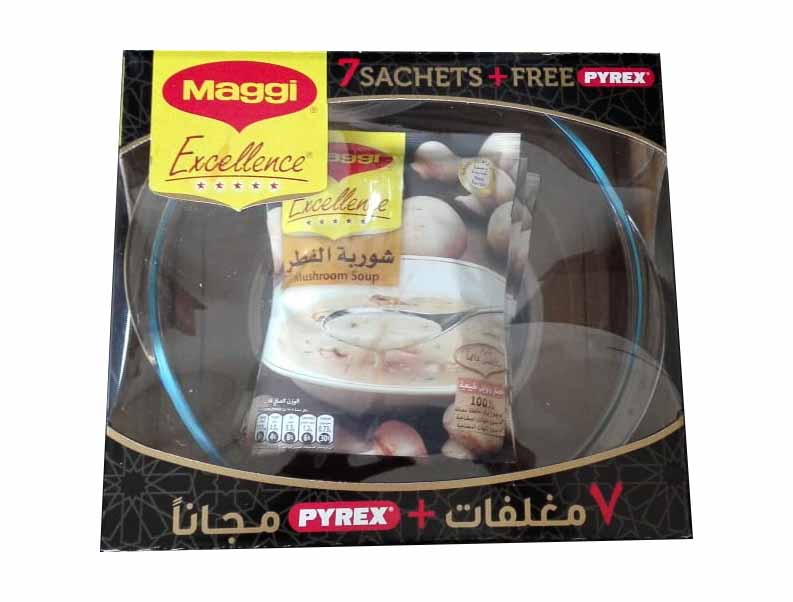 Offer Maggi Mushroom Soup 7 sachets +pyrex