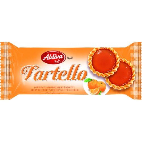 Aldiva Tartello Biscuits With Orange Jelly