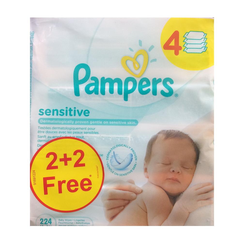Offer Pampers Baby Wipes 2+2 x56 Wipes