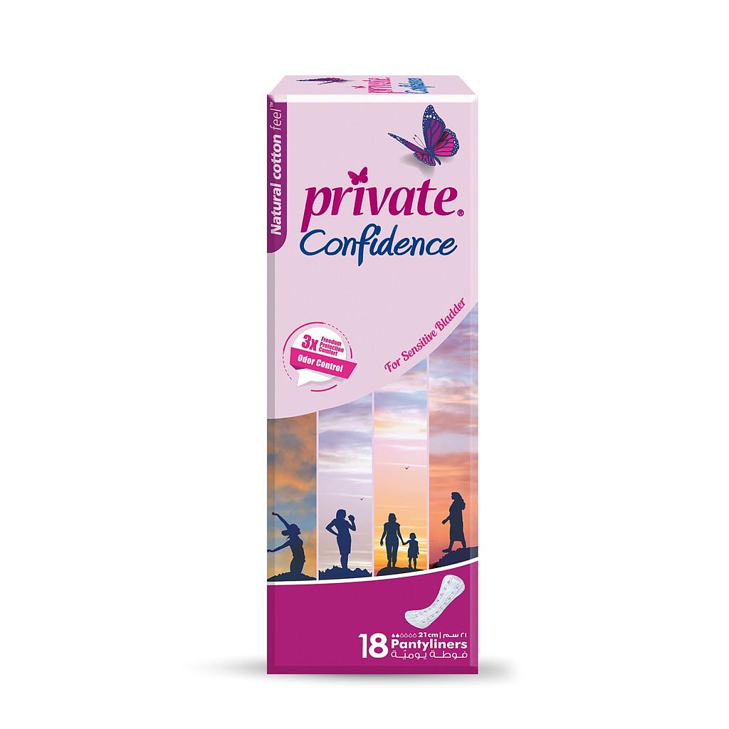 Private Confidence Sensitive Bladder *18 Pantyliners