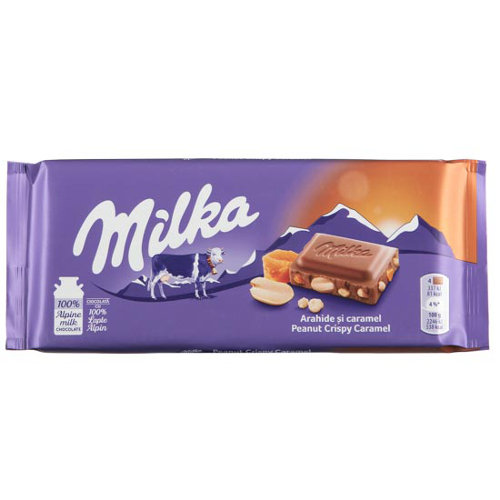 ميلكا شوكولا بالفستق و الكراميل 90غ