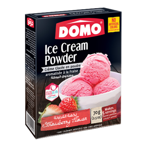 Domo Ice Cream Powder Strawberry 70g