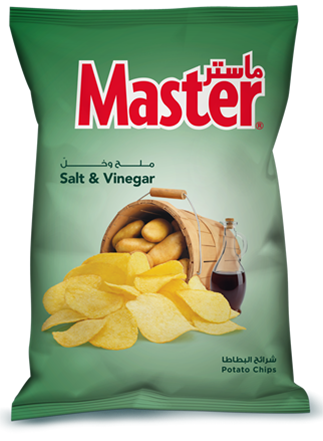 ماستر تشيبس خل و ملح 70غ