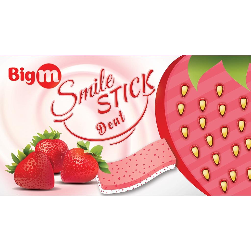 Big m Smile Stick Dent Strawberry Gum