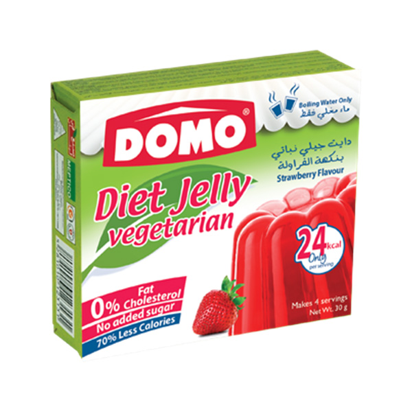 Offer Domo Diet Vegetarian Jelly Strawberry 2+1