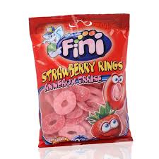 Fini Sour Strawberry Rings 