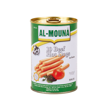 هوت دوغ المنى بقري 400غ