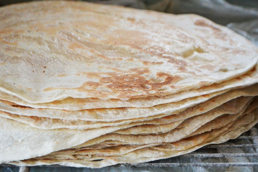 خبز مرقوق بلدي