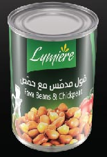 فول مع حمص لوميير 400غ