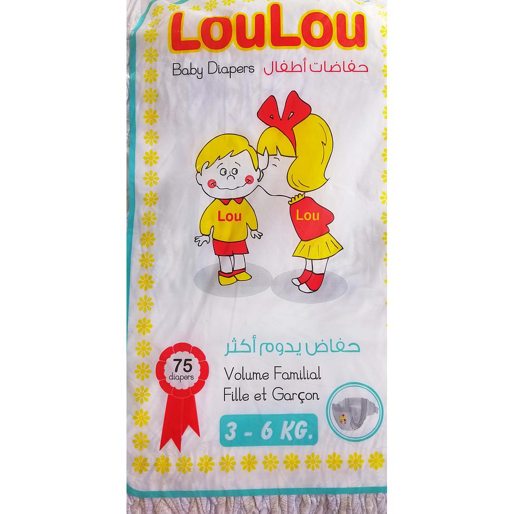 لولو حفاضات 3-6ك *75