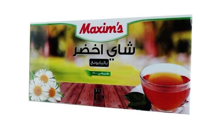 شاي اخضر بالبابونج ماكسيمز 30 ظرف