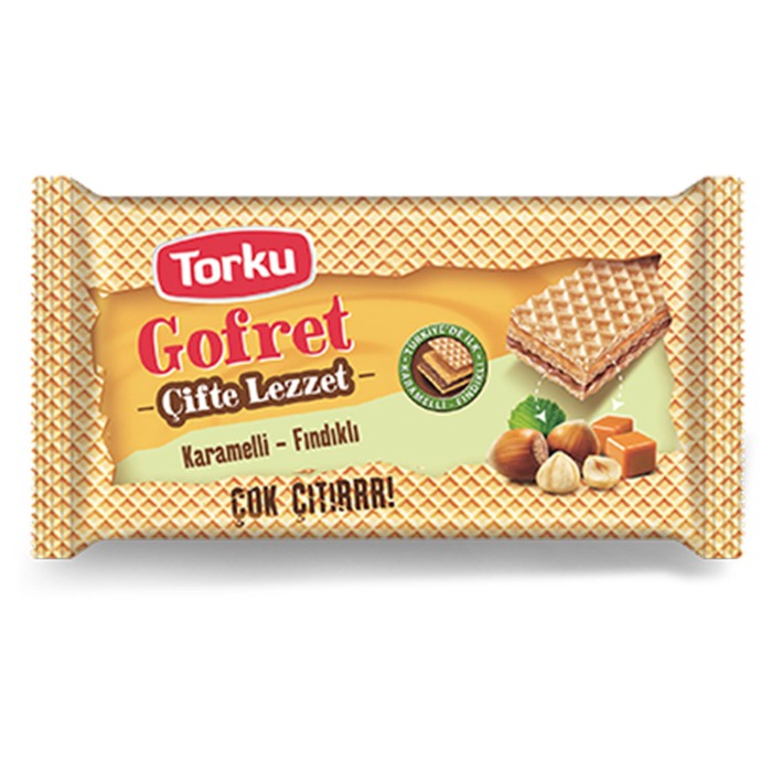Torku Gofret Caramel Hazelnut Wafer *24
