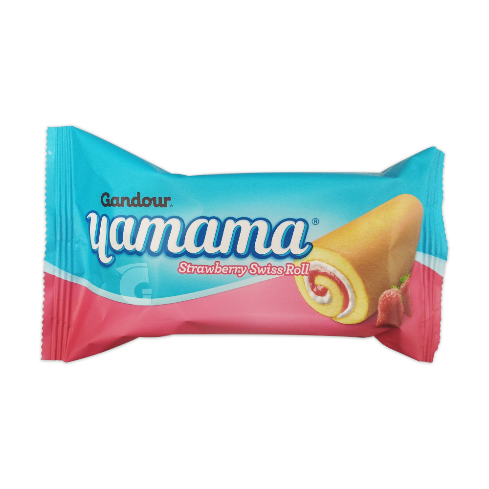 Gandour Yamama Strawberry Swiss Roll