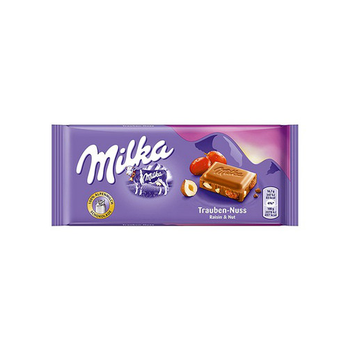 ميلكا شوكولا بالزبيب و المكسرات 100غ