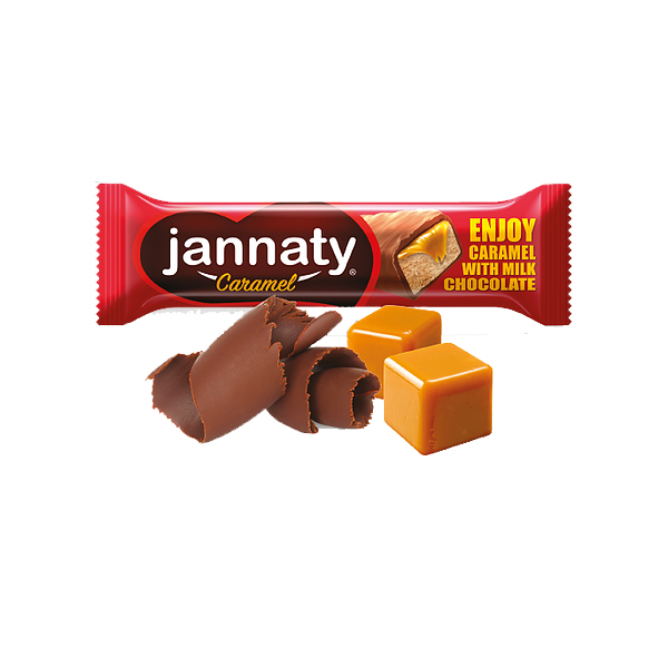Jannaty Caramel Nougat Chocolate 35g *12