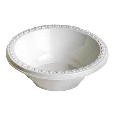 Al Watania White Plastic Bowls *50