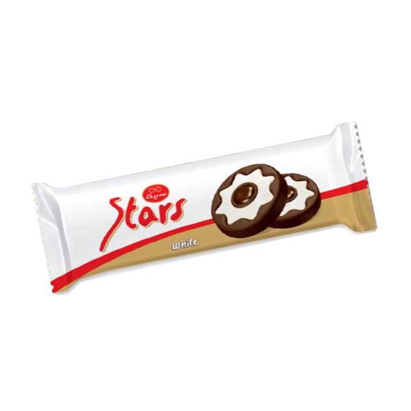 Elegance Stars Biscuit White 34g