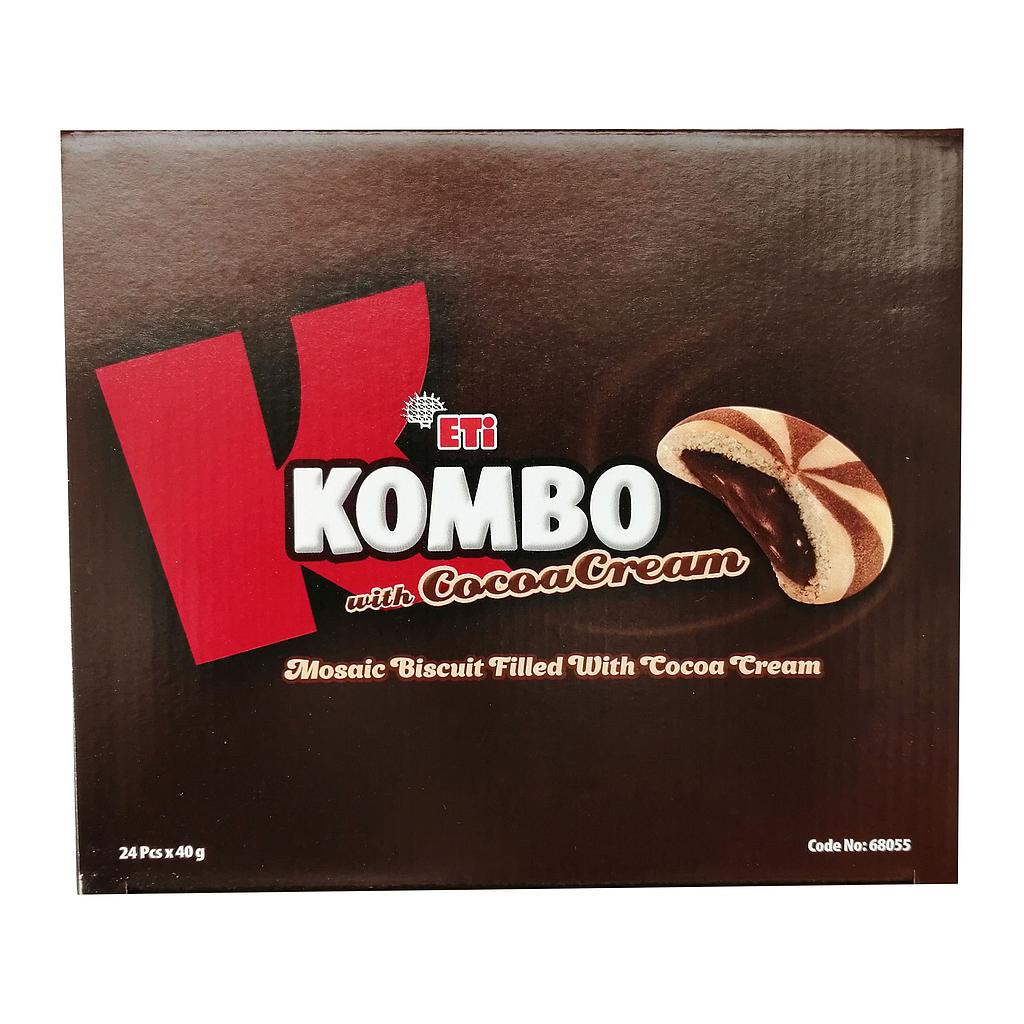 Eti Kombo Biscuit Cocoa 40g *24
