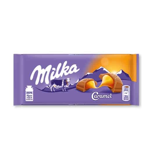 ميلكا شوكولا بالكراميل 100غ