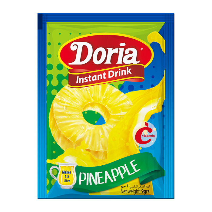 Doria Powder Juice Pineapple Sachet 9 g