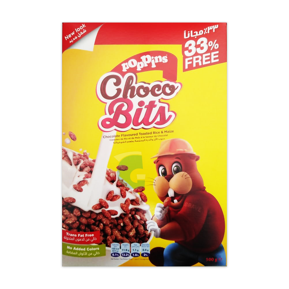 Offer Poppins Choco Bits 500 g