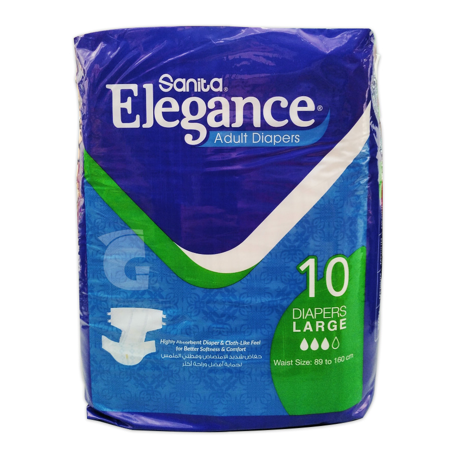Elegance Adult Diapers Large *10