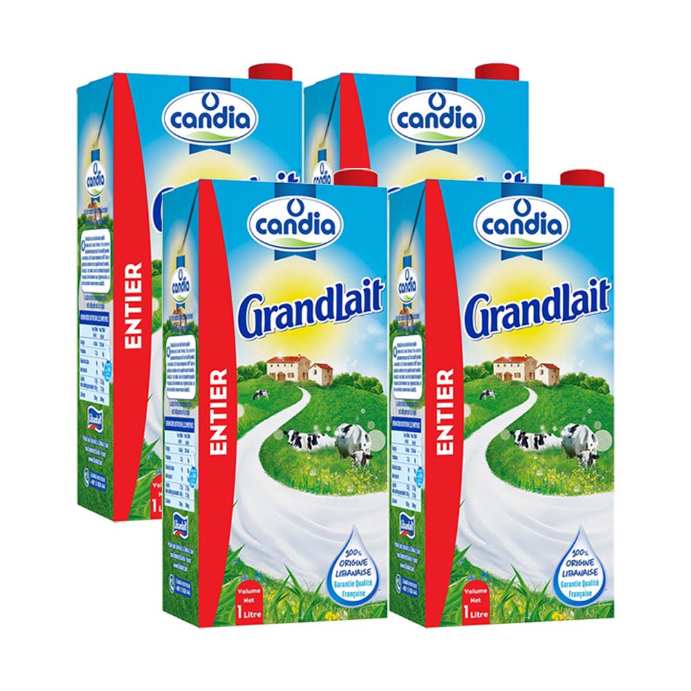 Candia Full Fat Milk 1L *4