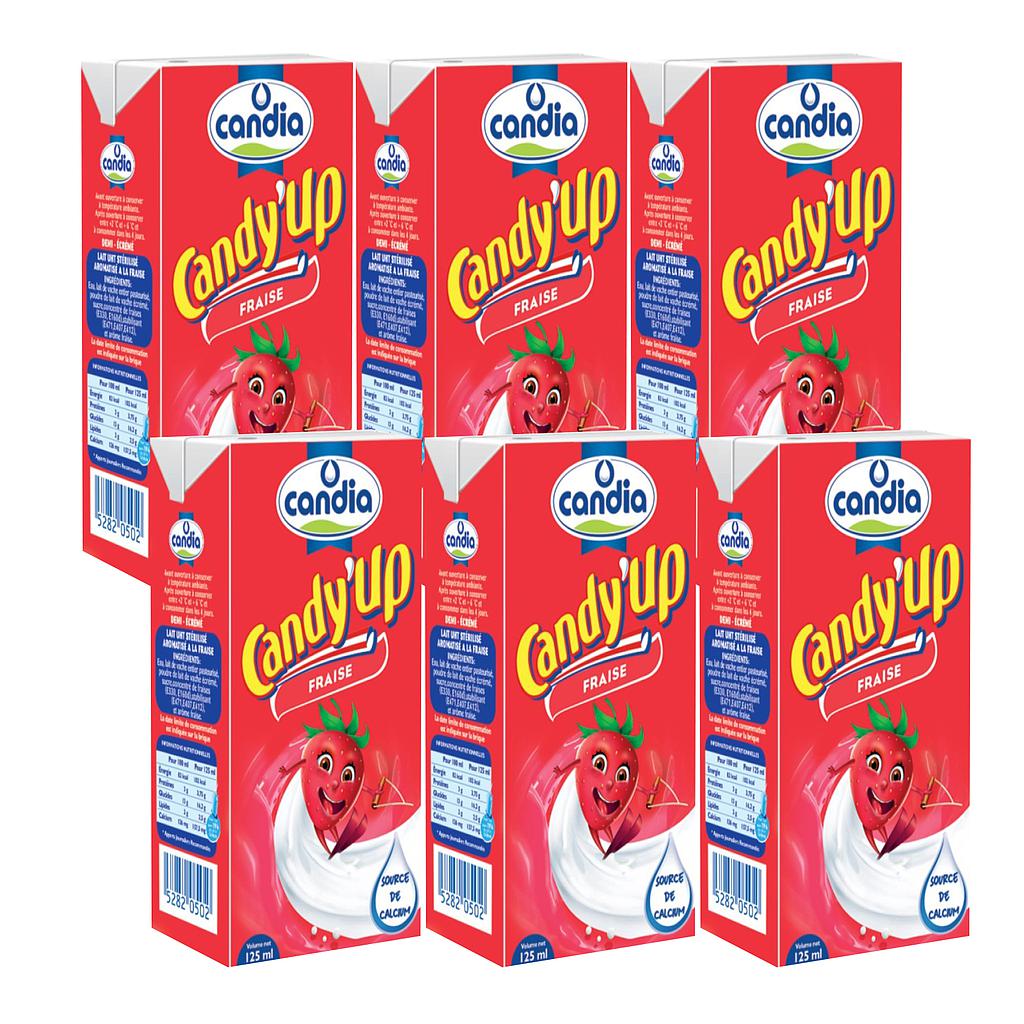 Candia Candy up Strawberry Milk 125 ml *6