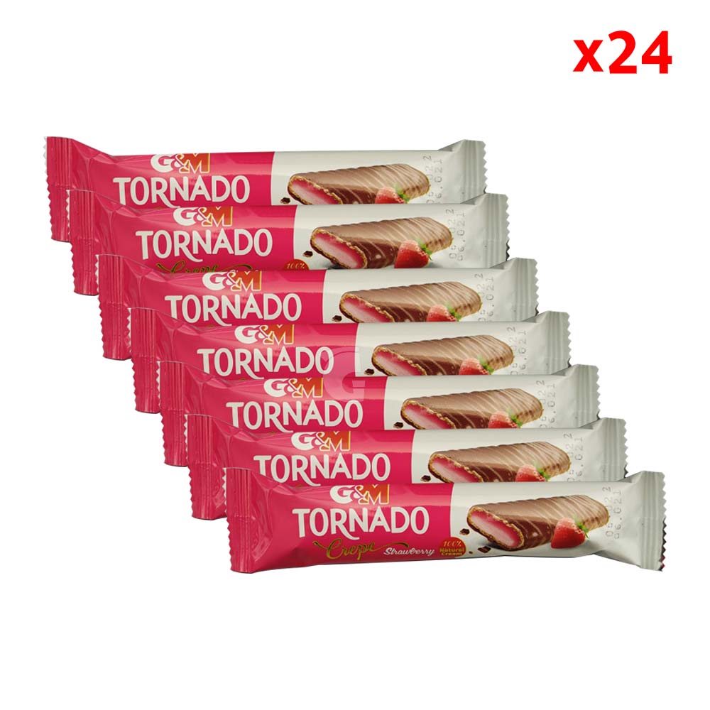 تورنادو شوكولا محشي بالفراولة *24