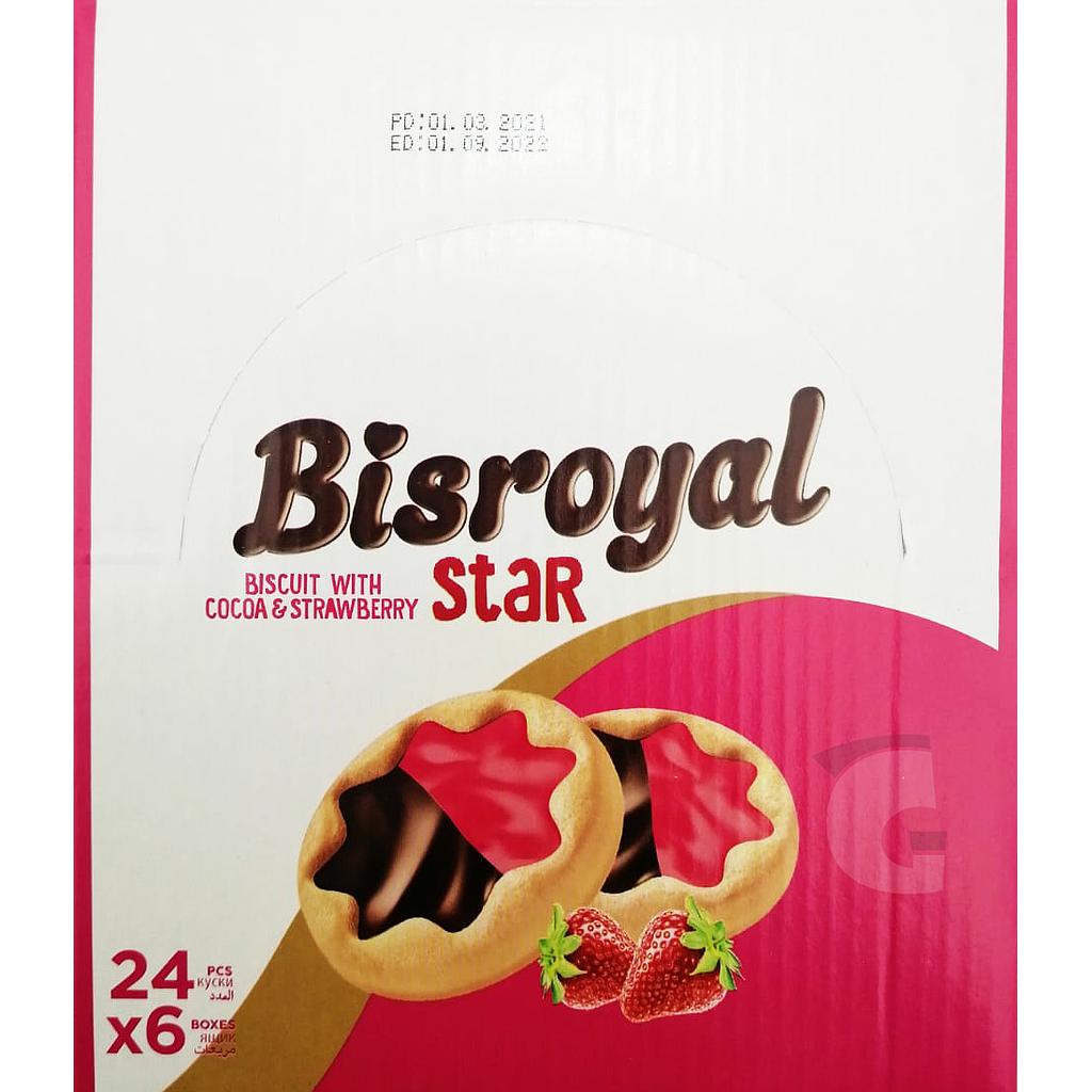 Bisroyal Star Biscuit Strawberry *24